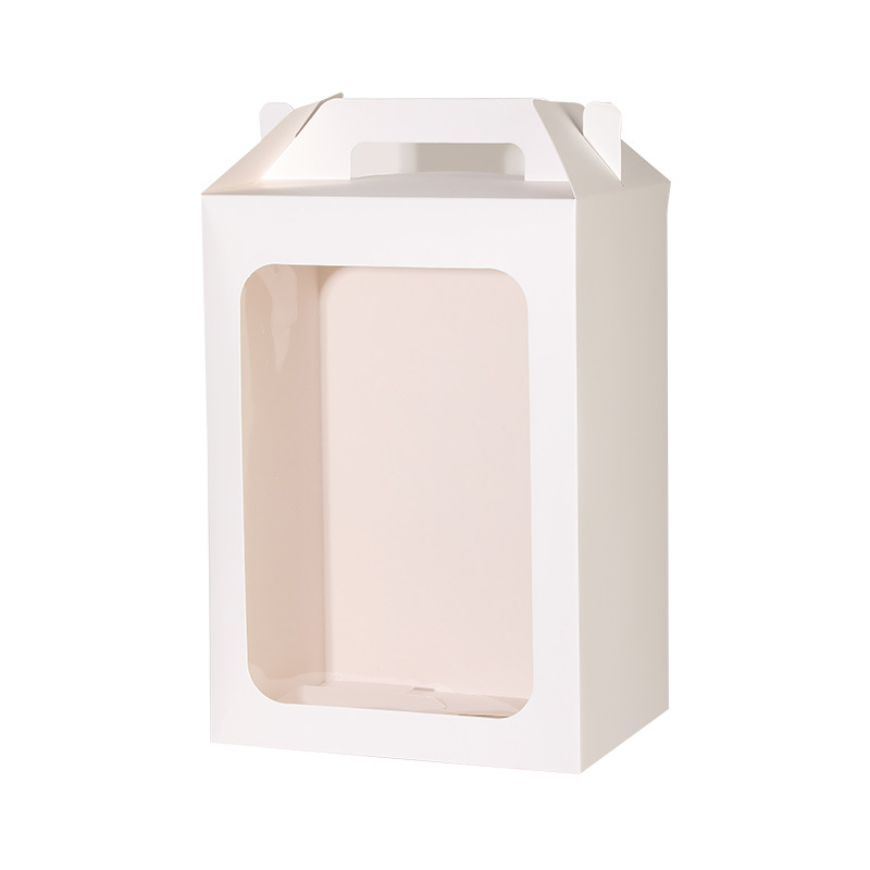 Bolsa de regalo del día del maestro, bolsa de papel de ventana abierta, bolsa de regalo de día de San Valentín, bolsa de regalo de mano transparente, embalaje de flores de cumpleaños