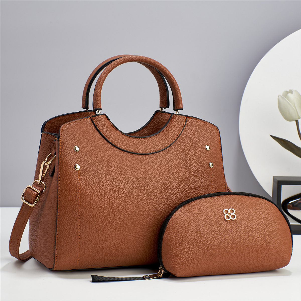 Bolso de hombro de las mujeres elegante bolso de la mamá bolso de moda nueva fábrica de venta directa crossbody nuevo estilo textura image 10