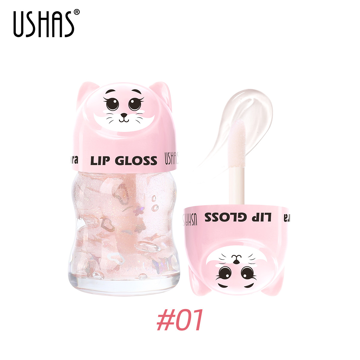 USHAS estilo caliente transfronterizo spot 3 colores brillo de labios líquido aceite de labios duradero sin caja