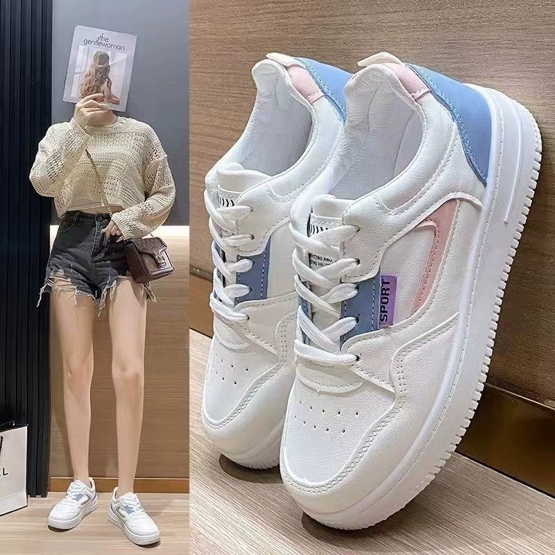 2024 новая женская обувь на мягкой подошве женская обувь нескользящая спортивная обувь плоская обувь повседневная обувь на толстой подошве маленькая белая обувь женская