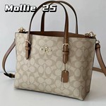 寇C家25新款Mollie茉莉25高品质托特单肩包时尚通勤手提斜挎女包