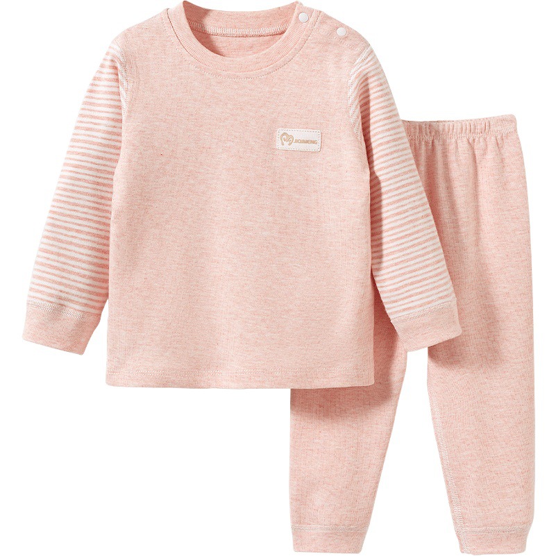 Conjunto de ropa interior de algodón para niños, para otoño e invierno, ropa interior fina para niños y niñas, conjunto para bebés.