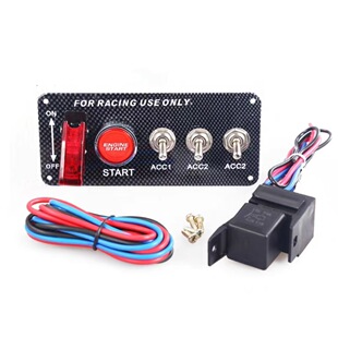 Car modification switch panel combination power button central control one button start with light ignition 5-digit combination panel
