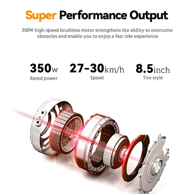Shock Absorption 36V10.4Ah Electric – Qatlanan elektrik skuterlər