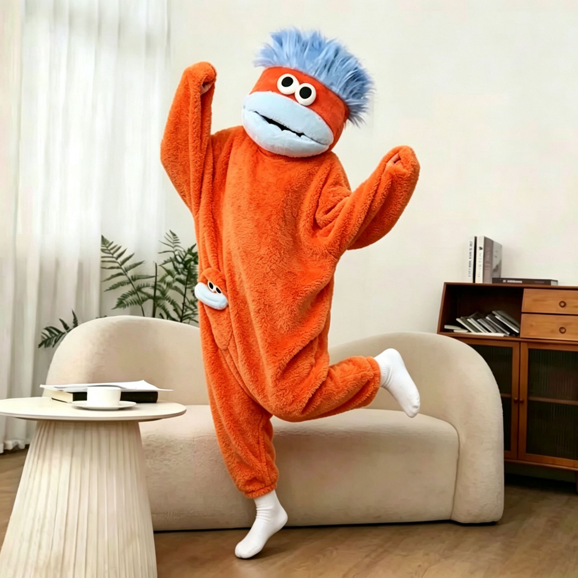 주황색 큰 입 괴물