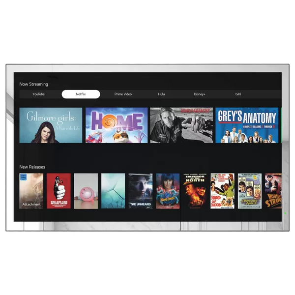 24inch Mirror TV WebOS Smart TV Waterproof Bathroom Network Audio-Visual TV