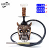 Halloween new skull ghost warrior water cigarette pot Arabic smoke resin water cigarette pot hookah cigarette pot