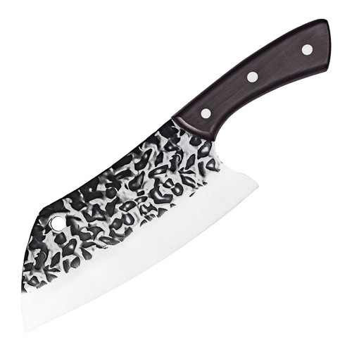 Hand-forged hammered chopping knife, women's kitchen knife, household sharp meat slicing knife, chef's knife dolphin knife