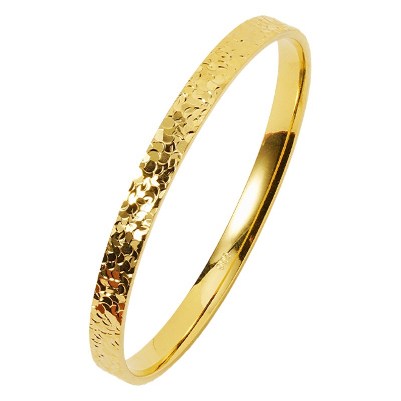 No se desvanece durante mucho tiempo, brazalete de hielo roto, sentido avanzado para damas, brazalete de oro de arena vietnamita, simulación de latón, joyería explosiva en vivo