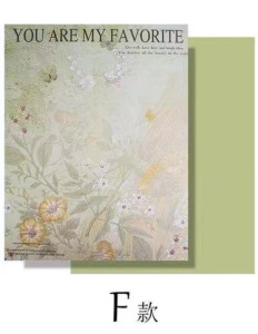 Papel de embalaje de pintura al óleo Xi Meng jardín ramo de flores papel de embalaje de flores de alto nivel materiales de flores Kraft materiales de flores al por mayor
