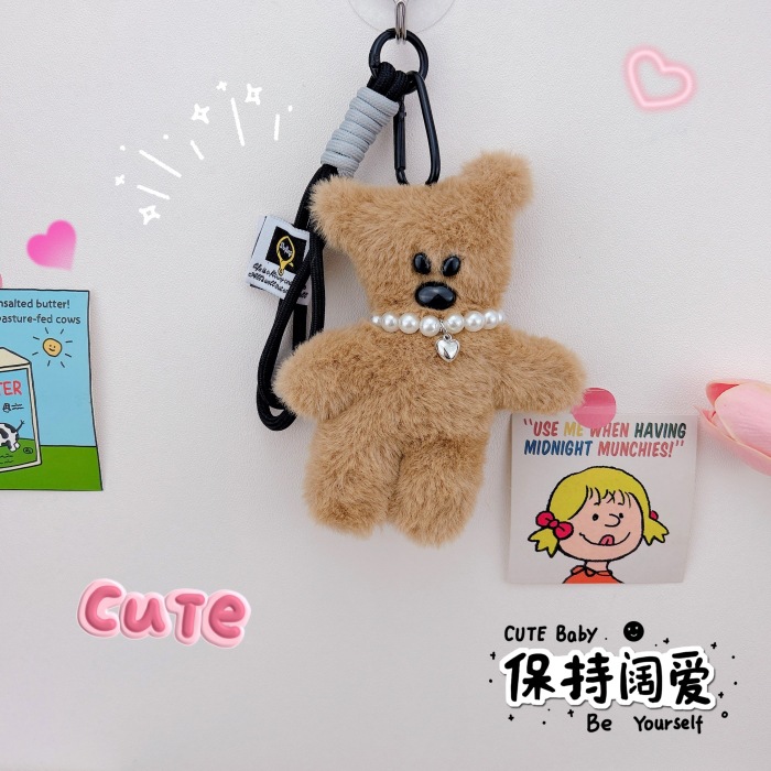 진주 끈 콩 곰 [손목 로프]