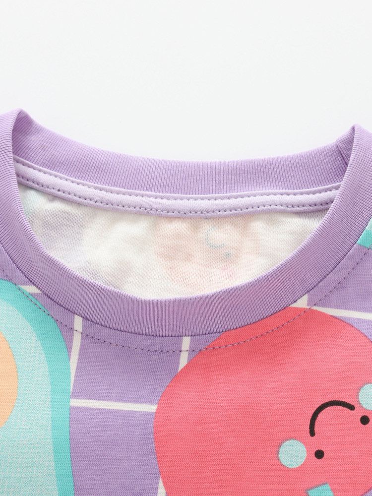 Trajes de niñas malwee transfronterizos de verano nuevos lindos vestidos de cuello redondo para niñas europeas y estadounidenses ropa infantil