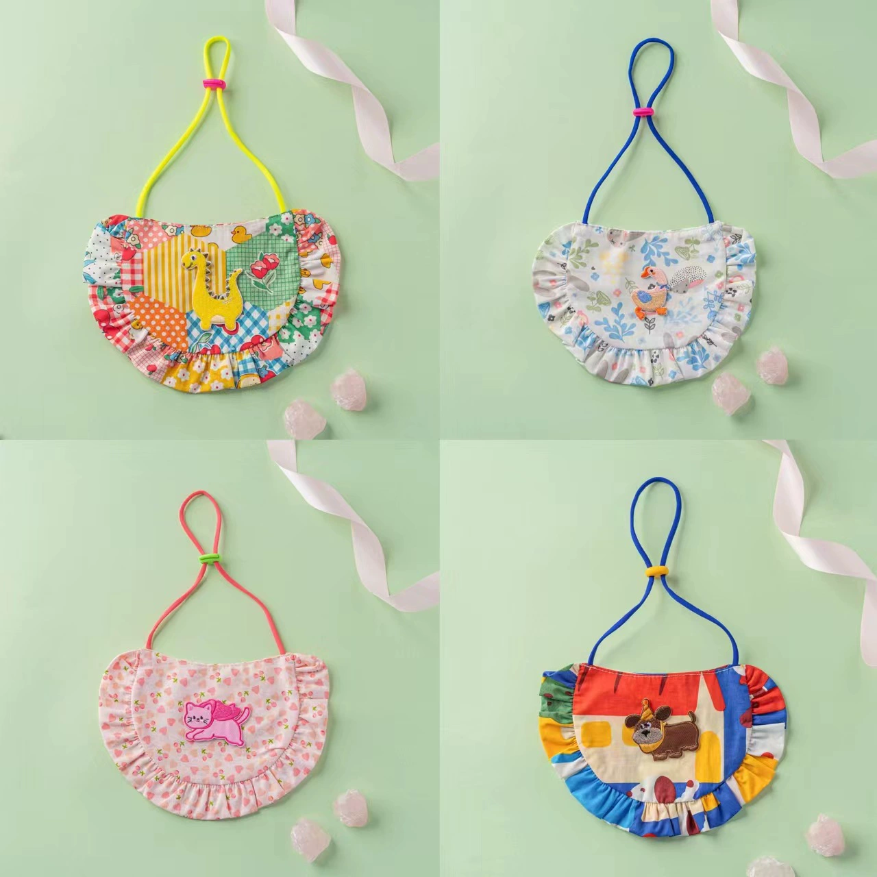 Новые домашние животные кошки нагрудники треугольные шарфы доступны с обеих сторон