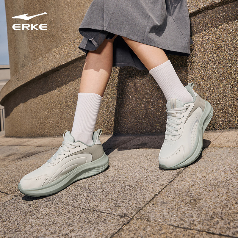Hongxing Erke Yunzhu Women's Shoes Running Shoes Summer New Soft-Soled Sports Shoes Leather Surface Water-Repellent Shock-Absorbing Shoes for Women Hongxing Erke Yunzhu Women's Shoes Running Shoes Summer New Soft-Soled Sports Shoes Leather Surface Water-Repellent Shock-Absorbing Shoes for Women