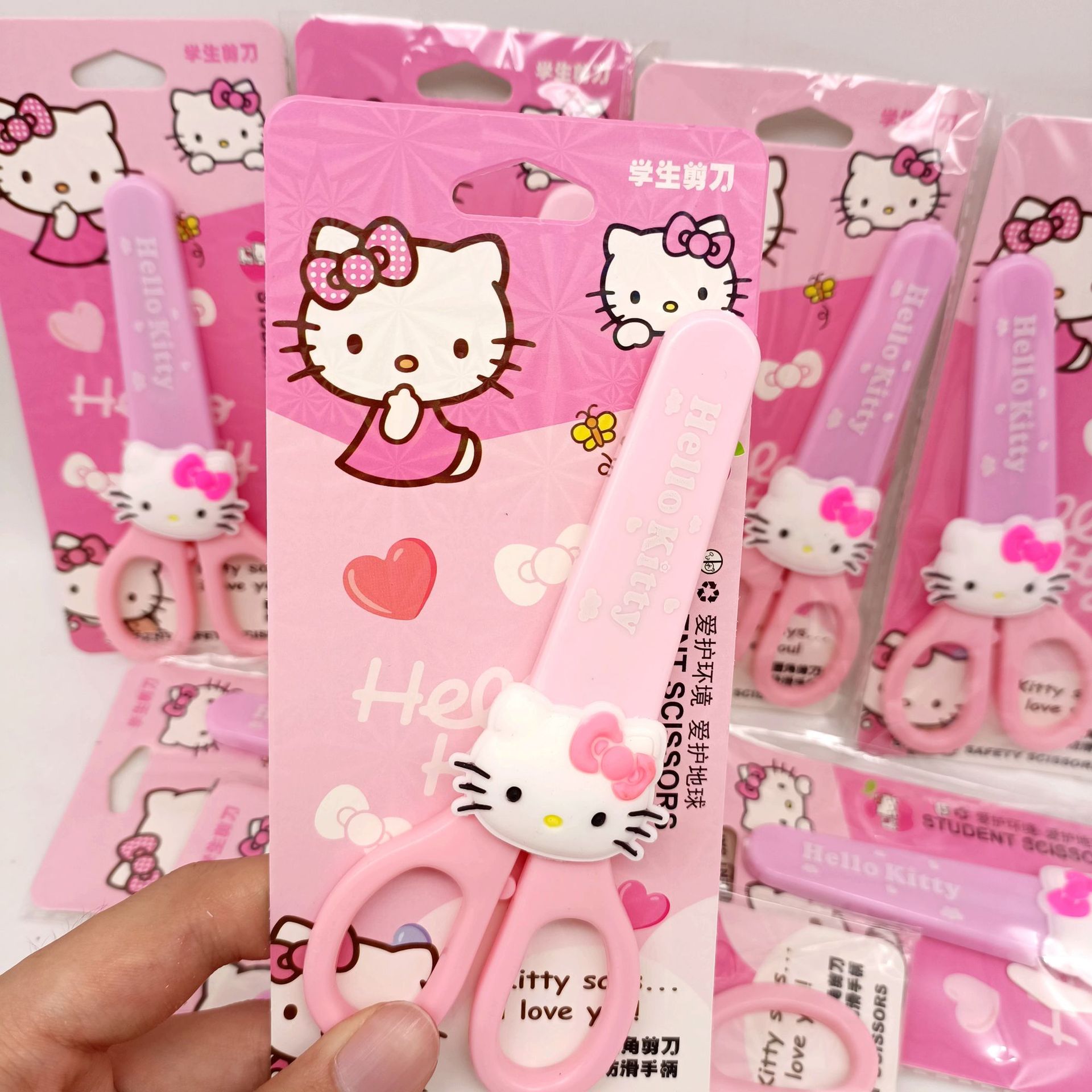 Nuevas tijeras de Kitty estudiantes como dibujos animados tijeras hechas a mano creativas tijeras de corte de alto valor al por mayor