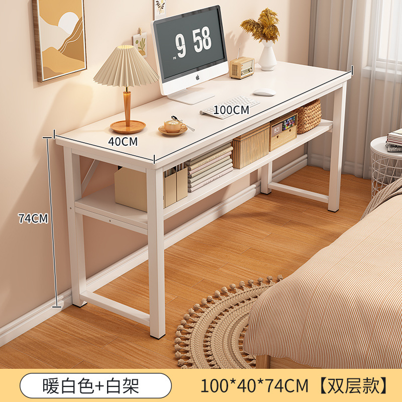 Escritorio chica dormitorio mesita de noche rectangular simple casa de alquiler escritorio blanco simple escritorio de la computadora