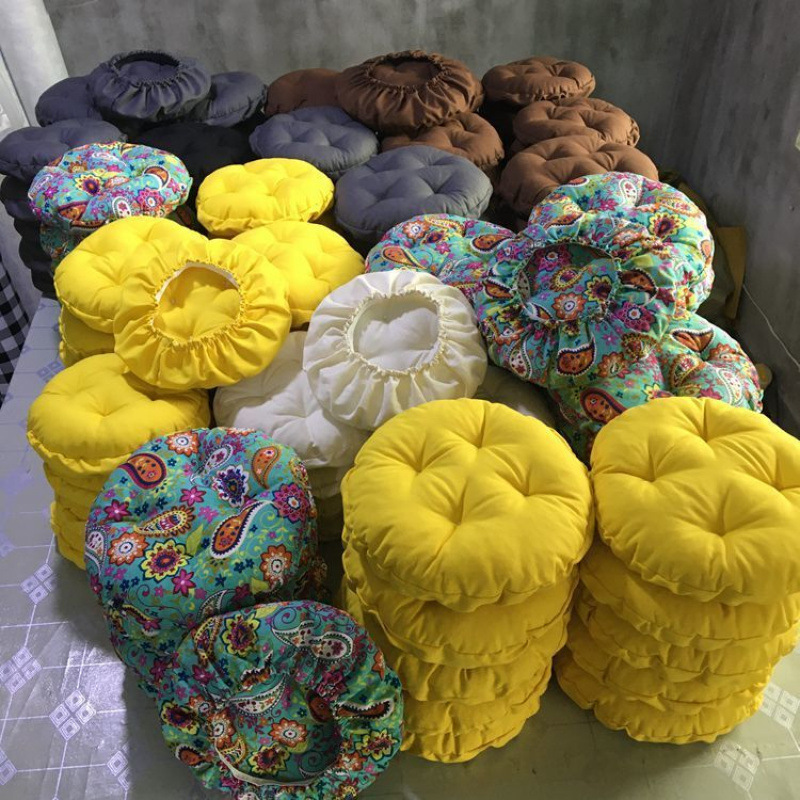 Round Futon Cushion Cover, Flower Elastic Band Stool Cushion Cover, Tree Stump Stone Stool Bar Chair Cushion, Free Shipping Wholesale