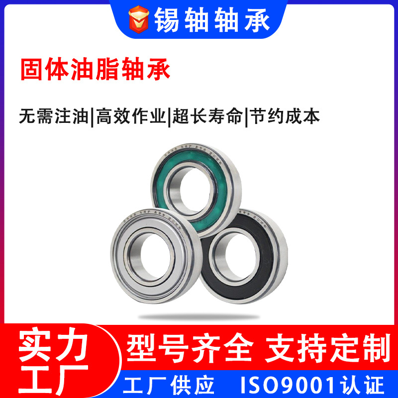 固体油脂S6204 6205 06 07 08 09不锈钢免维护防水密封耐腐蚀轴承