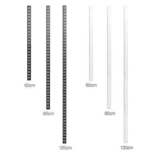 Double slot wall rail bookshelf metal track wall shelf storage rack coat rack wall rail bracket shelf accessories