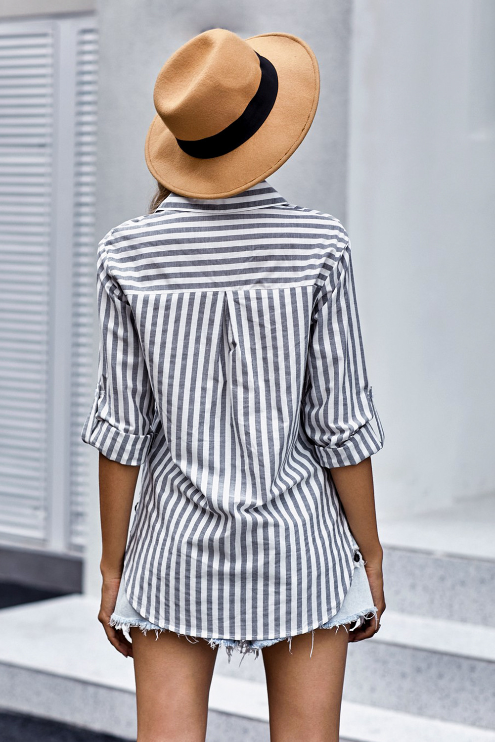 Daily, Street Occasion Wholesale Women's Casual Stripe Long Sleeve Blouses