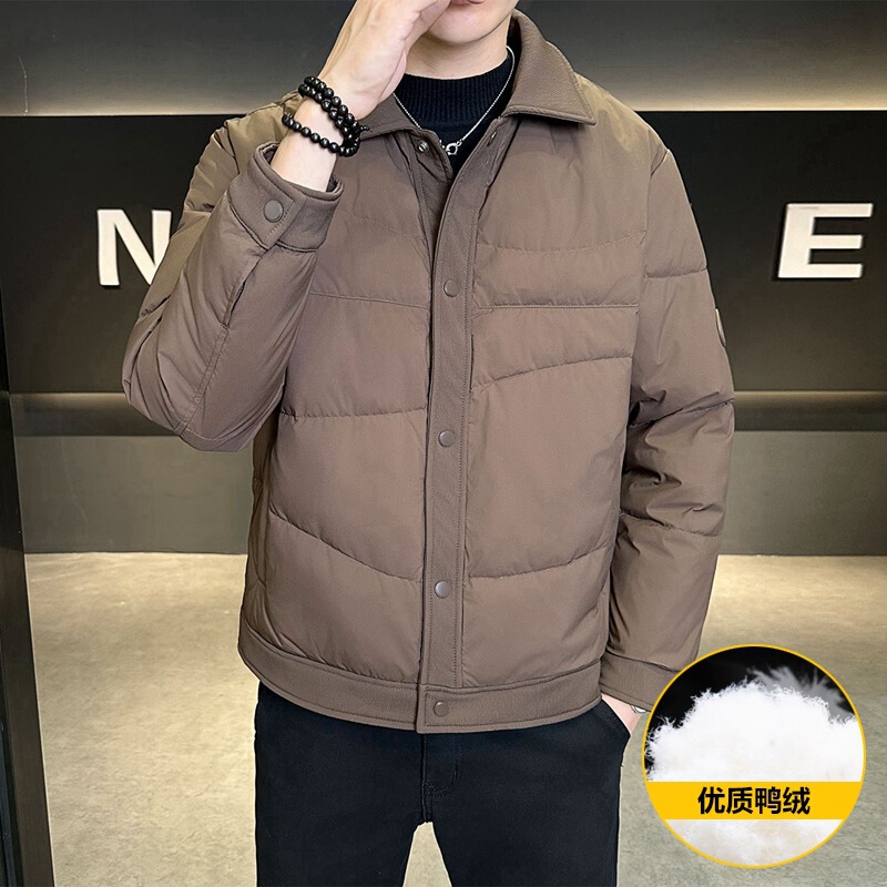 Brand Men's 50% Duck down Jacket 2025 New Fashion Cold-Proof Young and Middle-Aged Men's Versatile Casual Jacket