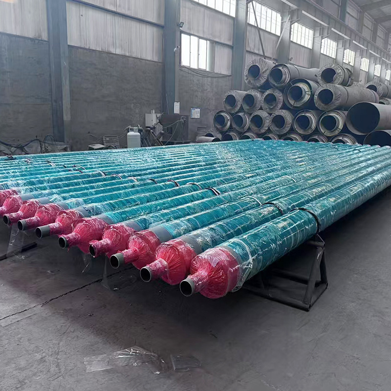 玻璃钢套保温管套热力工程蒸汽保温钢套钢岩棉保温蒸汽保温管