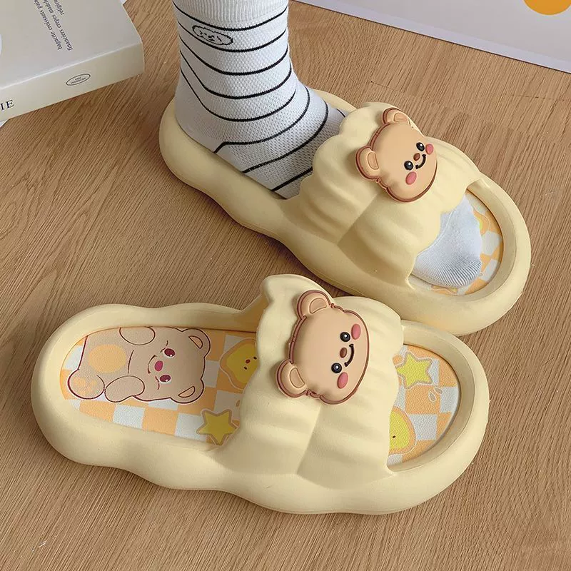 Slide, slippers, summer cute footwear platform with bow, wholesale