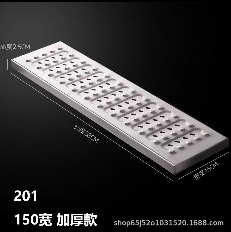304 ステンレス鋼の溝カバーキッチン下水道マンホールカバー排水溝肥厚滑り止め溝カバーグレーダーボード|undefined