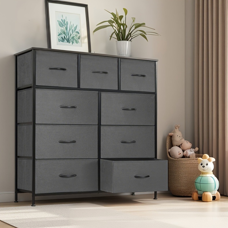 Wooden Storage Cabinet Nine Drawer Storage Cabinet with Cross-border