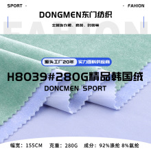 280g精品韩国绒 弹力经编礼服时装床上用品丝绒针织面料