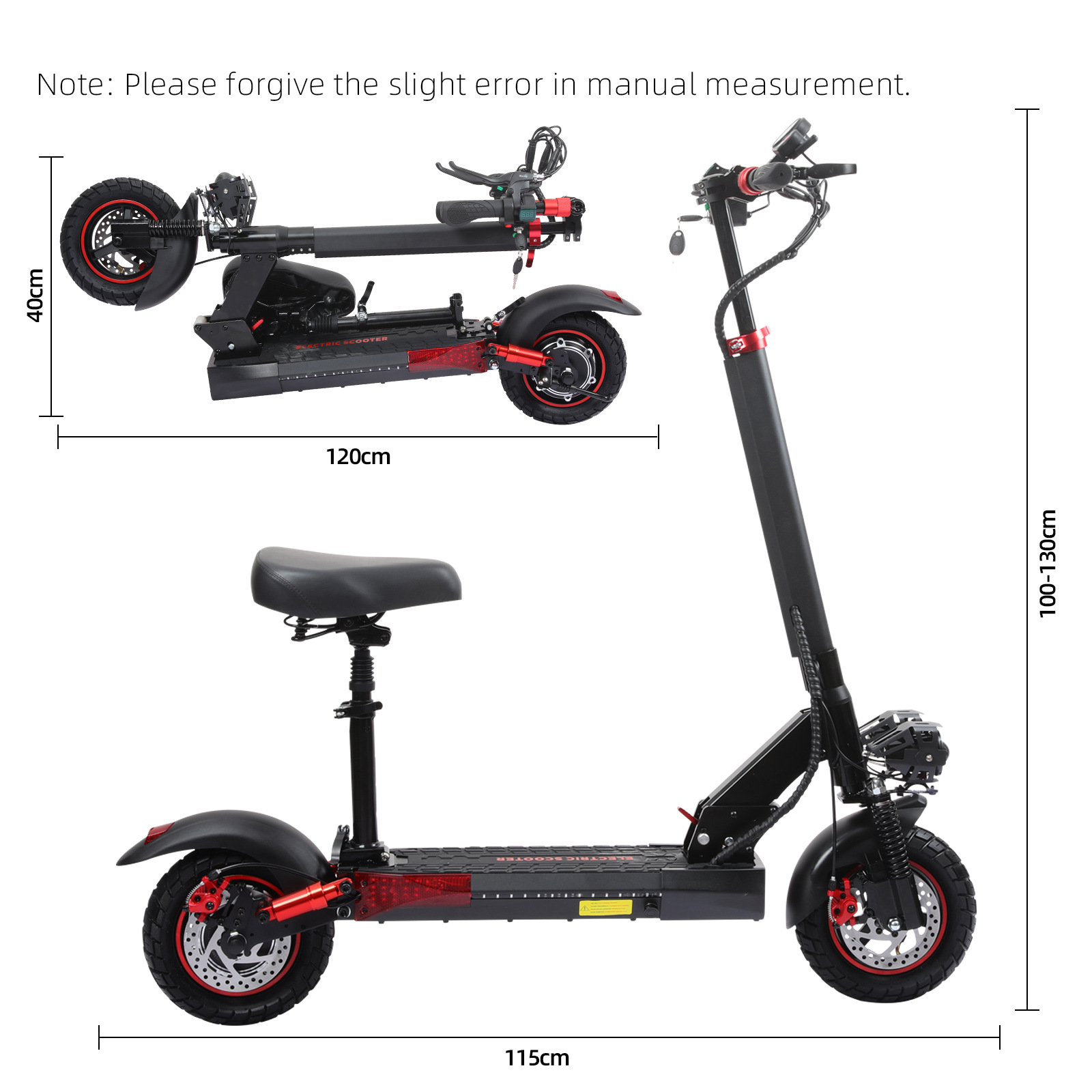 Overseas New Model 10inch Adult Electric Scooter Portable Foldable Outdoor Electric Vehicle