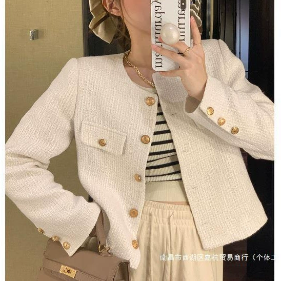 Теплая короткая зимняя куртка, в стиле Chanel, французский стиль, премиум