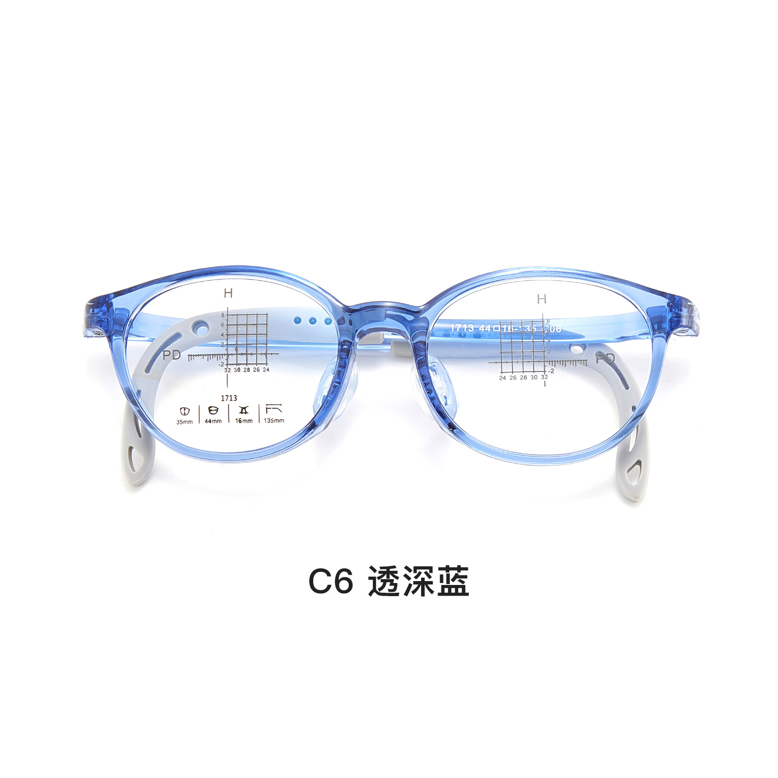 Niños de alta calidad TR90 marco de gafas ultraligeras de silicona nariz antideslizante piernas de silicona al por mayor con gafas Danyang