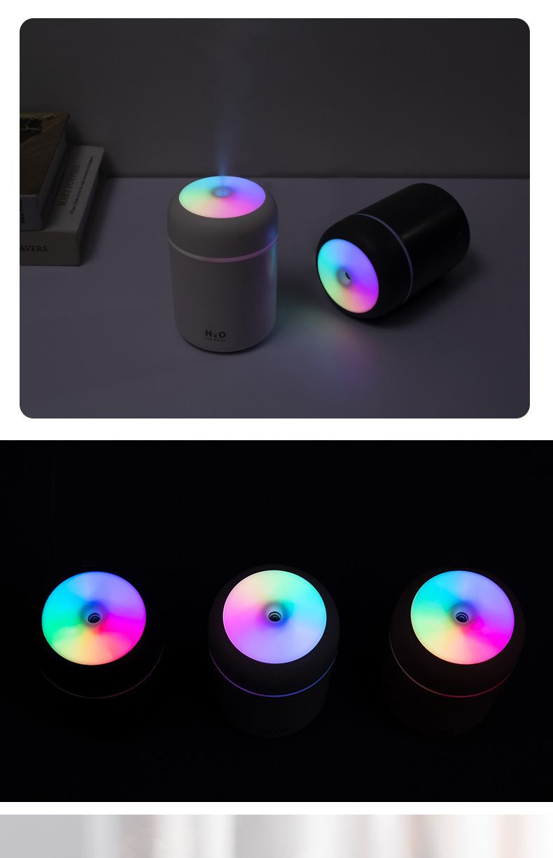 Car Air Purifier Spray Creative Colorful Cup Air Humidifier Desktop Home Car Humidifier USB