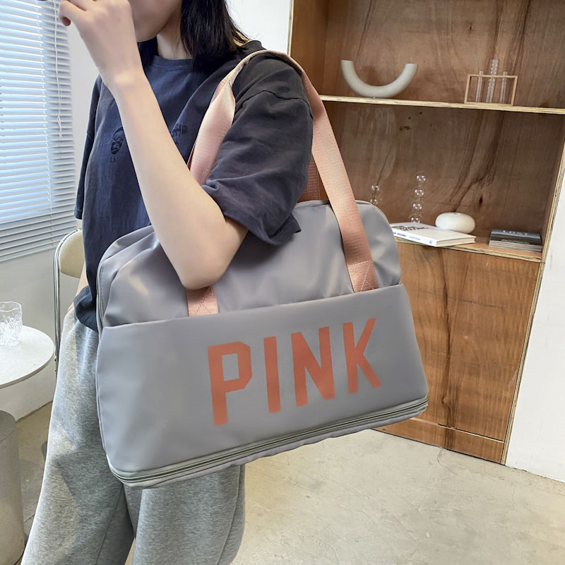 Bolsa de viaje corto, bolsa de acondicionamiento de gran capacidad para mujeres, bolsa de almacenamiento plegable, bolsa portátil, bolsa de equipaje impermeable, bolsa