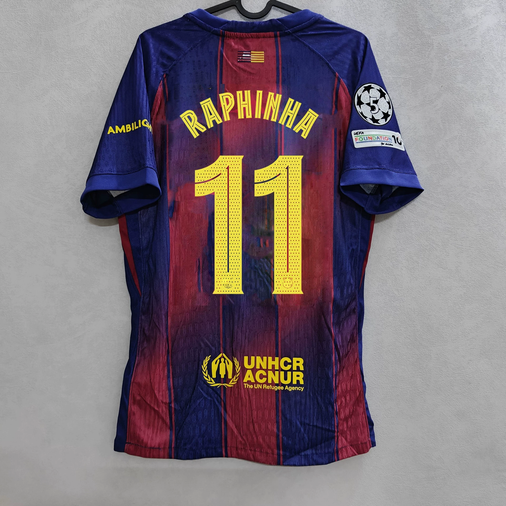 Игровая футболка Barcelona player version, домашняя и выездная, с возможностью нанесения номера, размеры S–2XL