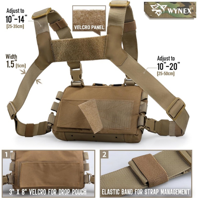 001 Cross-Border Hunting Tactical Outdoor Sports Cycling Vest Multi-Functional Chest Bag_voghion.com