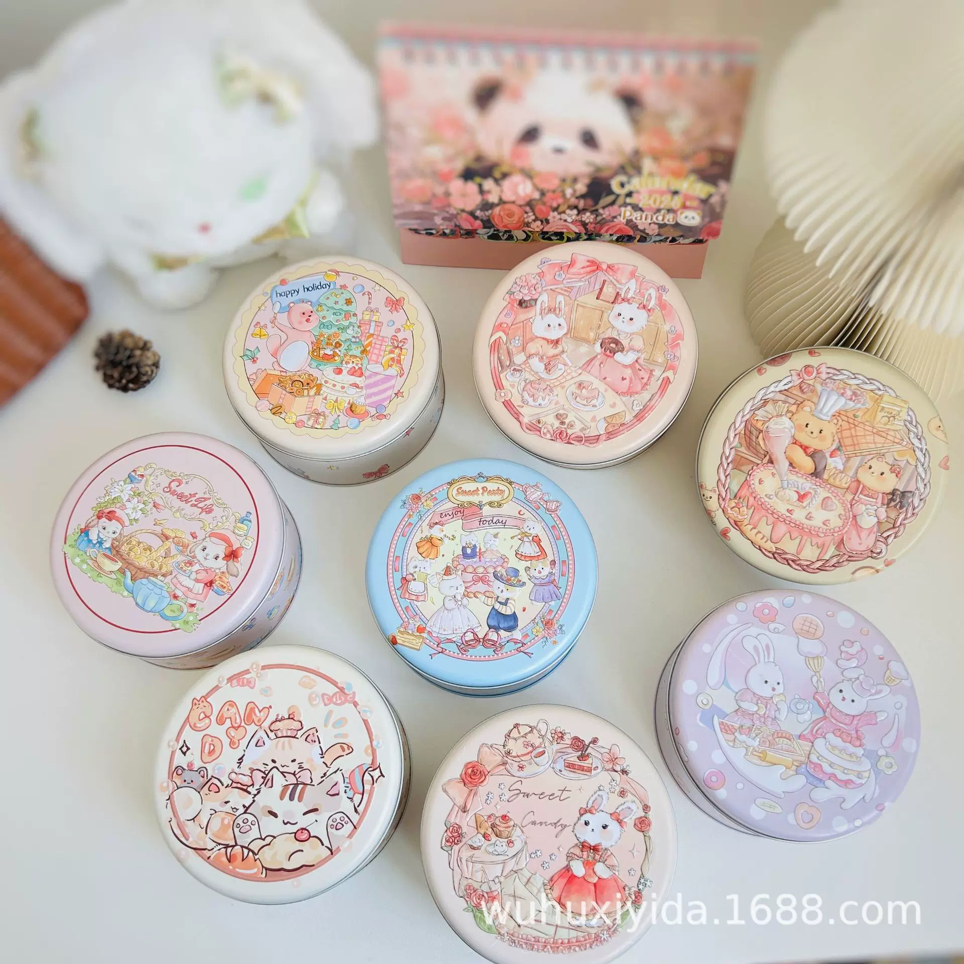 小号烘焙雪花酥蛋糕马口铁空盒子曲奇饼干圣诞包装盒礼物盒糖果盒