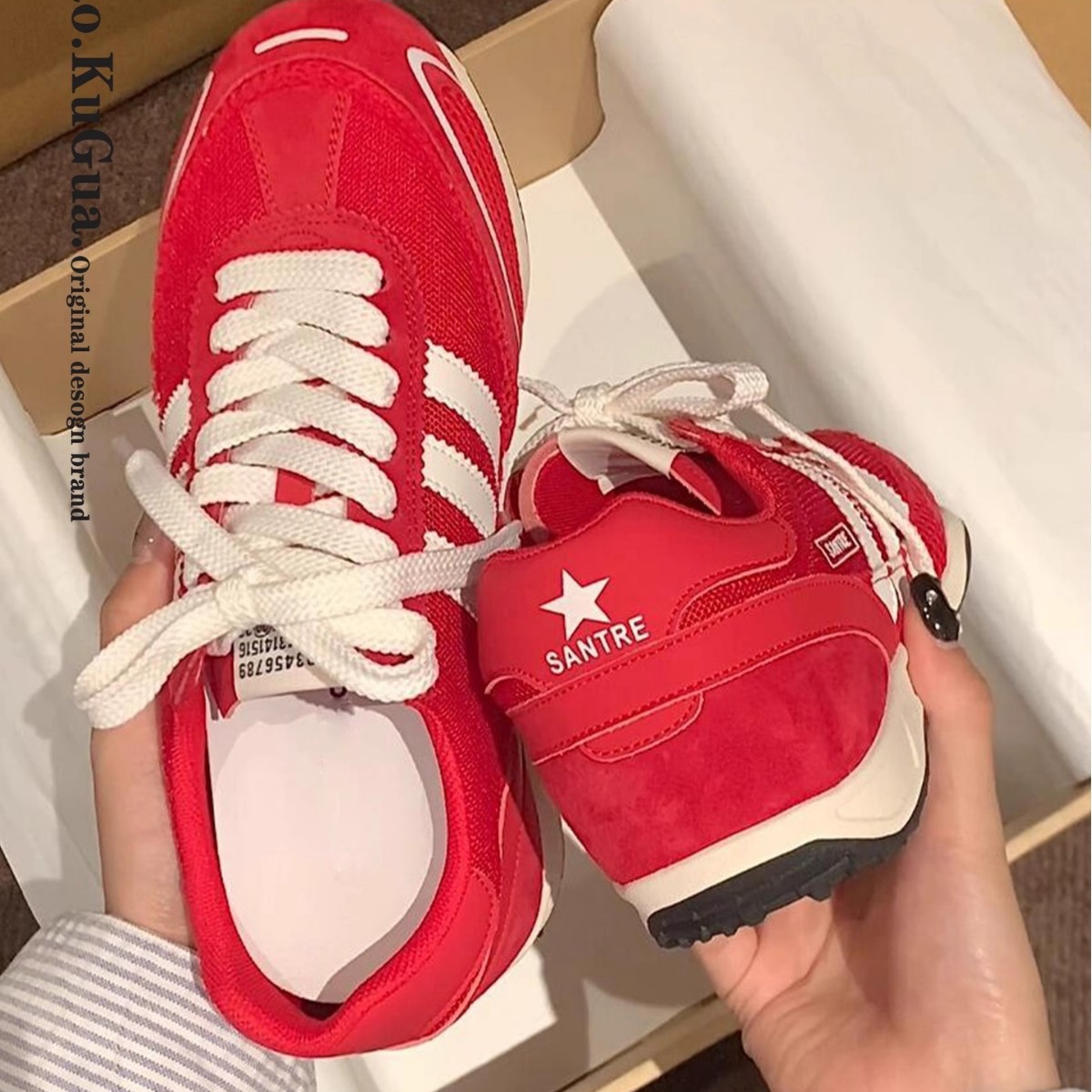 여성용 클래식 육군 훈련 신발, 두꺼운 밑창 메쉬 통기성 하이킹 신발, 2025 여름 캐주얼 스포츠 포레스트 검프 신발