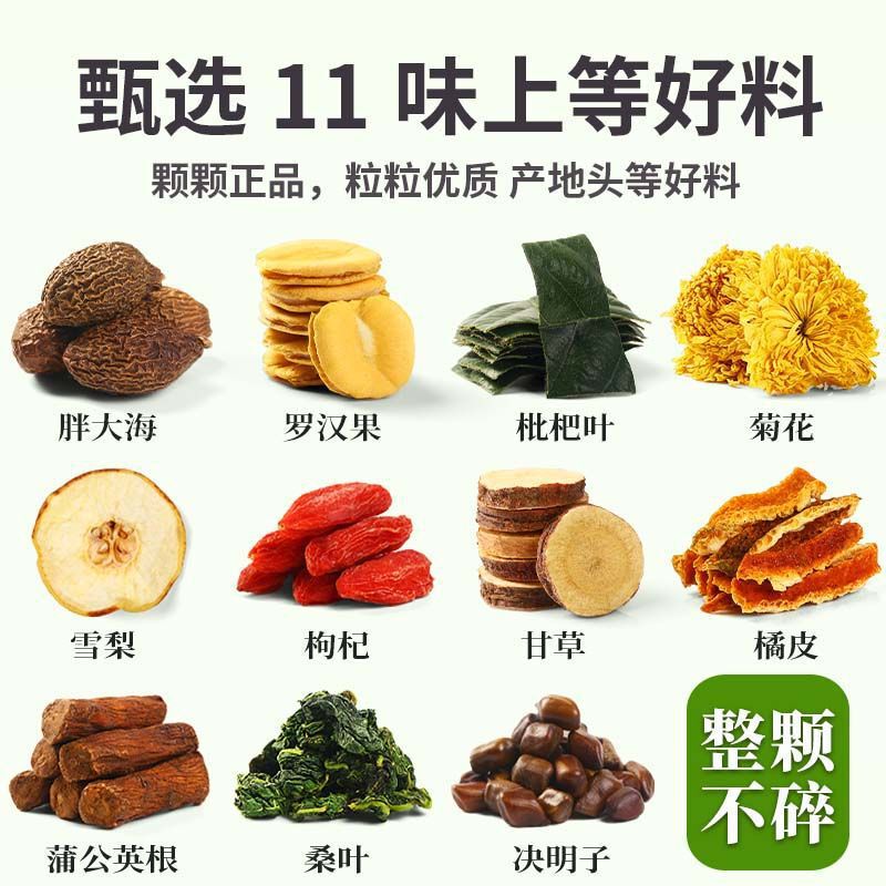 羅漢果菊茶、びわの葉、甘草、雪梨、タンポポ、オレンジピール、秋冬健康茶ティーバッグ|undefined