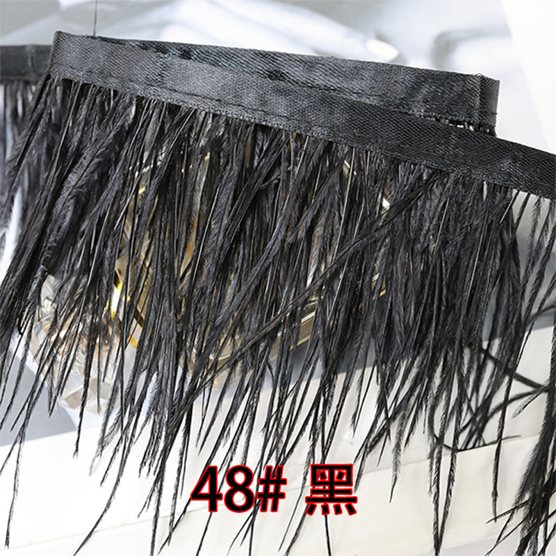 Plumas negras al por mayor DIY accesorios de decoración de ropa accesorios escenas de diseño de fábrica de plumas tienda directa