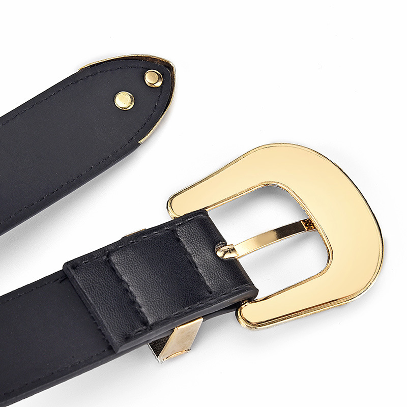 100g Weight Belt Classification 1 Piece Quantity Daily, Street Occasion Pu Leather, Alloy Material Solid Color Pattern Women's Gender Basic, Classic Style Style Basic Classic Style Solid Color Pu Leather Alloy Women's Leather Belts 3