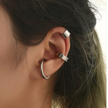 厂家现货 欧美热卖GD不锈钢耳扣圆线耳圈潮人饰品 不锈钢耳环套装