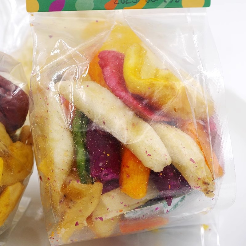Wenfwei Mixed Fruit and Vegetable Dried Snacks, 5 lbs Loose Pack, Stereo Small Bags, Dehydrated Mixed Fruits and Vegetables Snack