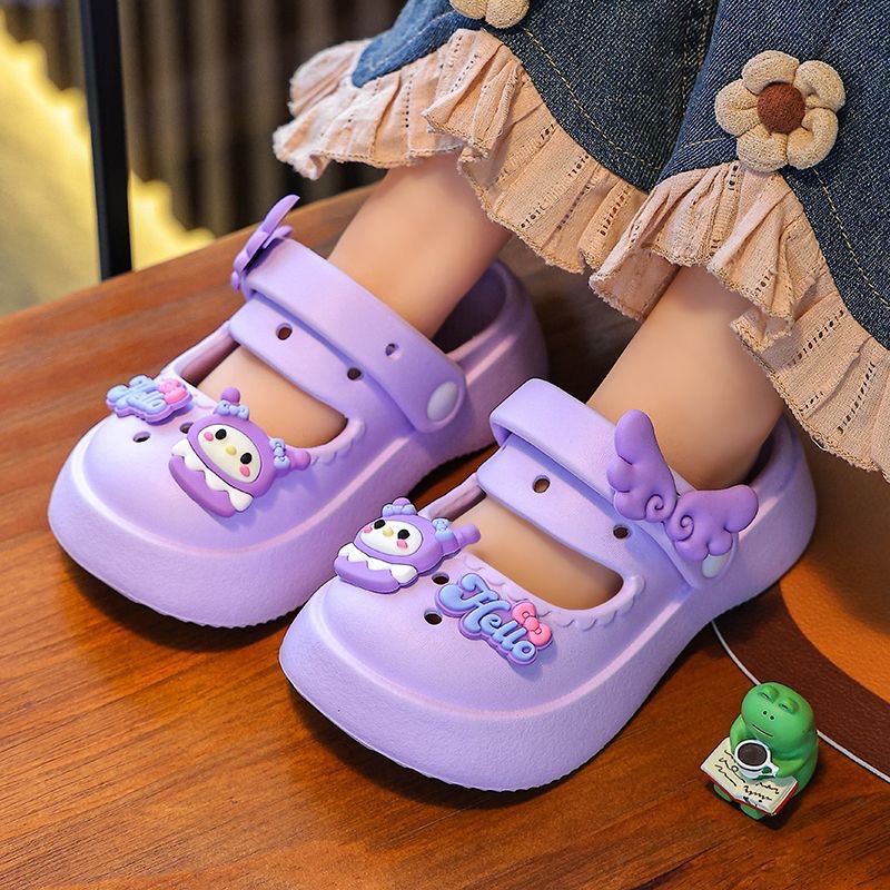 Children's Shoes Girls' Children's Mary Jane Croc Shoes Women's Cute Sweet Princess Shoes Children's Sandals Children's Slippers Women's