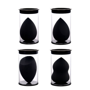 Black beauty makeup egg horse mouth cylinder boxed bubble water enlarged non-latex makeup sponge powder puff makeup tools wholesale