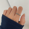 One size brand ring, silver 925 sample, internet celebrity, on index finger