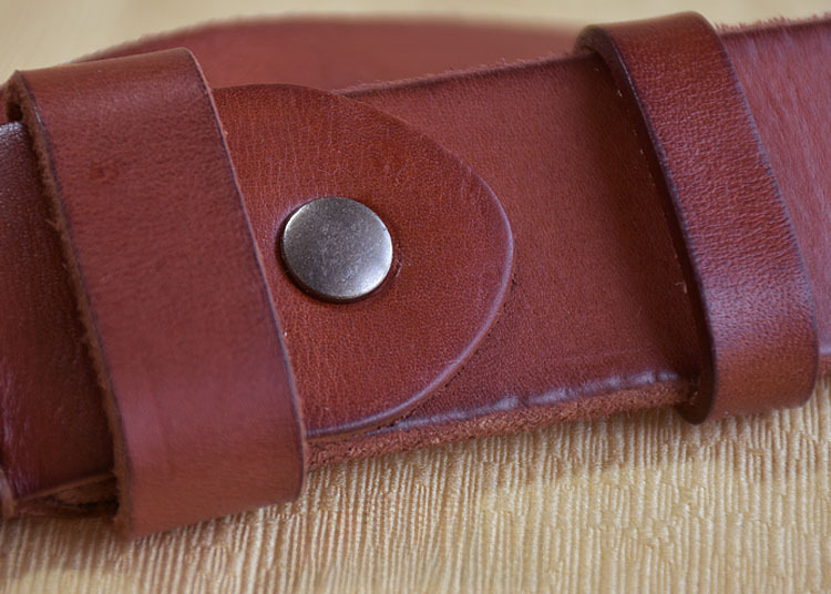 Pure Cowhide Belt Men's Genuine Leather Vintage Casual Cowhide Belt Top Layer Cowhide Pin Buckle Belt Handmade Belt_voghion.com