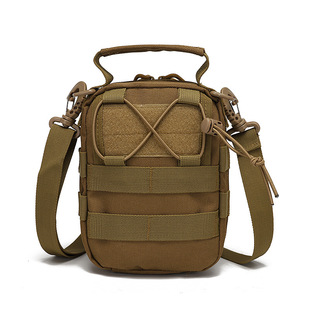 Outdoor Tactical Small Bag, Crossbody Bag, Mountaineering Accessory Bag, Multi-Functional Hanging Bag, Outdoor Waterproof and Wear-Resistant Canvas Shoulder Bag