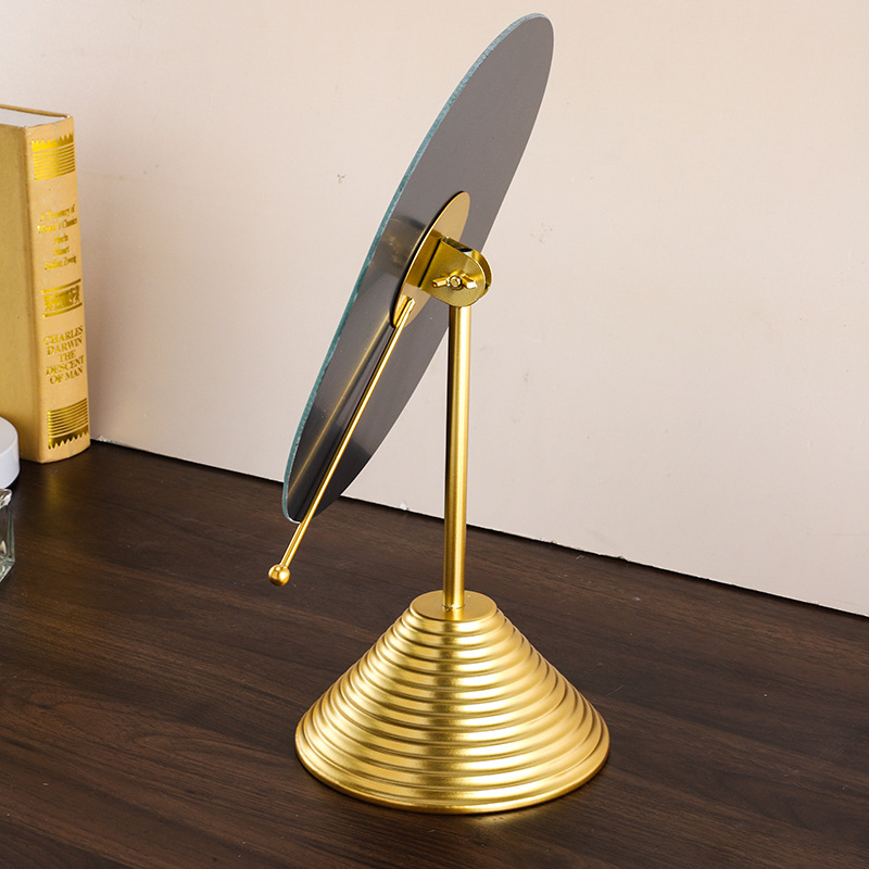 Iron Art Studio Espejo de arte irregular Escritorio de dormitorio de estudiantes Espejo de tocador de una cara Nube Espejo de maquillaje de forma especial